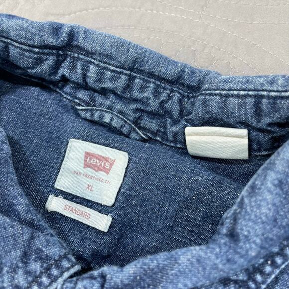 Levi's Blue Button Down Shirt - Picture 3 of 9